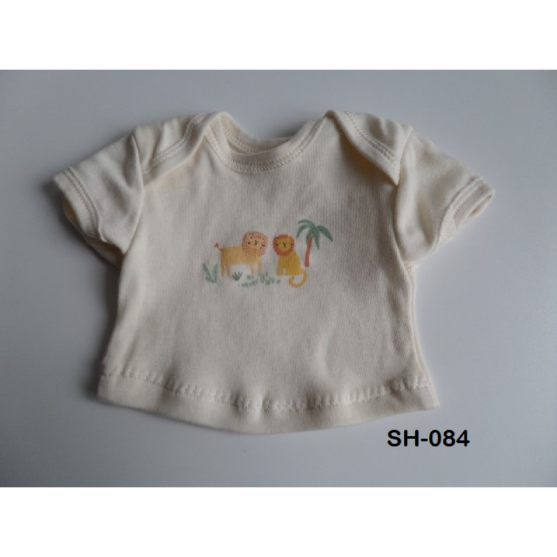 T shirt ecru met 2 leeuwen